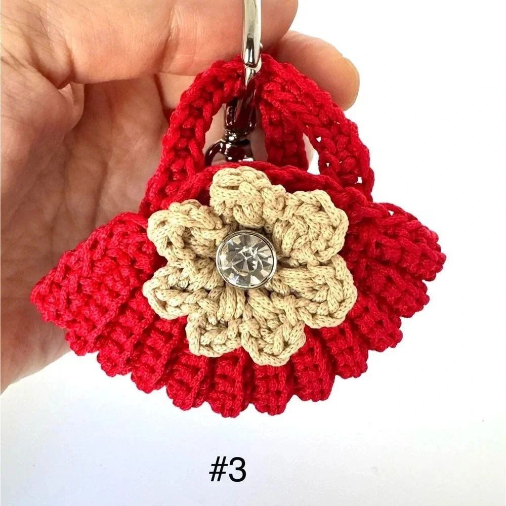 NWT Handmade Mini Flower Purse Keychain $25 EACH